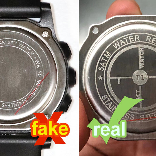 Authentic T1 Tact Watch vs Counterfeit T1 Tact Watches